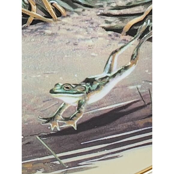 Catch Of The Day Puppy Playtime Dog Year 1987 Porcelain 8 1/2" Plate Wall Decor - Picture 7 of 12